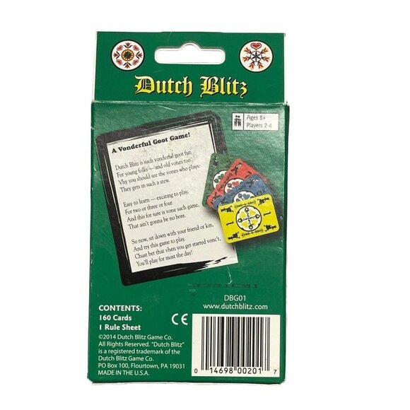 Dutch Blitz Card Game Original Pack Of Cards Sealed - Picture 5 of 8
